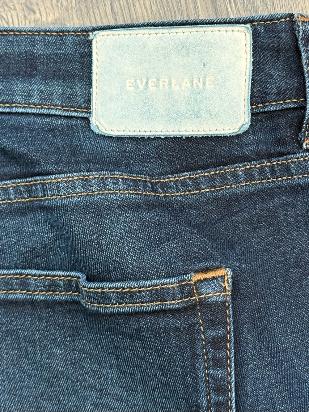 Everlane Women’s Dark Wash The Curvy High Rise Skinny Jean Size 33 Regular - Picture 6 of 7